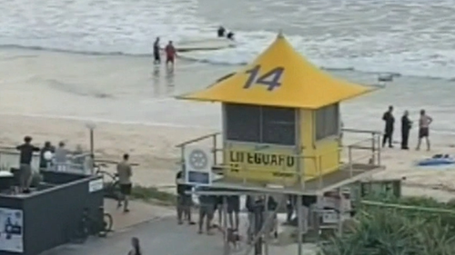 The fishermen had left Currumbin on the Gold Coast early in the morning before hitting a sandbar, which caused the boat's engine to stall.