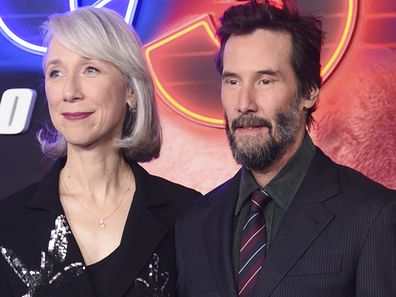 Alexandra Grant, left, and Keanu Reeves