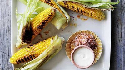 <a href="http://kitchen.nine.com.au/2016/05/16/18/17/barbecued-corn-with-chipotle-salt-and-sour-cream" target="_top">Barbecued corn with chipotle salt and sour cream</a> recipe