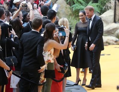 Fan reacts to seeing Meghan Markle at Lion King premier in London