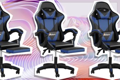 9PR: Oikiture Gaming Massage Chair Racing Recliner