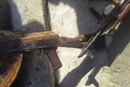 Russian conscripts were handed rust-covered AK-47s before being sent into Ukraine.