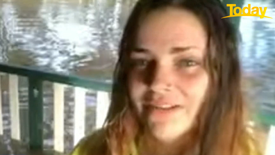 Keeley Patch spoke to Today from the balcony of her flooded NSW home.
