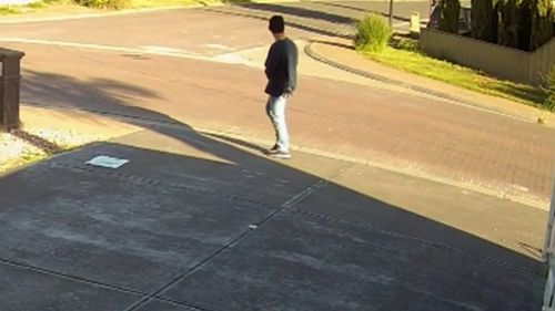 An Adelaide mum is pleading for help to find the intruder, who remains on the run, after the man broke into her home while her two children were left inside alone briefly.