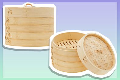 9PR: Davis & Waddell D4350 Asia One 2 Tier Bamboo Steamer