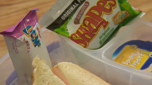 A child's lunchbox.