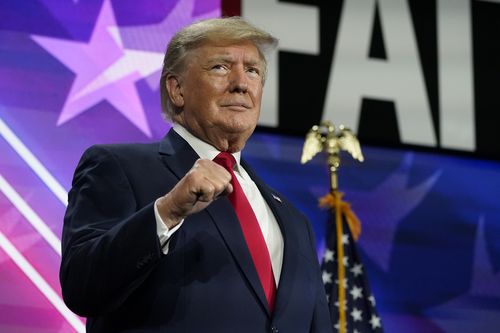 FILE - Former President Donald Trump speaks at the Road to Majority conference Friday, June 17, 2022, in Nashville, Tenn. As more details emerge about the Georgia investigation into possible illegal attempts to influence the outcome of the states 2020 election, people of potential interest are hiring high-profile attorneys. Word broke Thursday that Trump has hired prominent Atlanta criminal defense attorney Drew Findling, whos best known for representing rap stars. (AP Photo/Mark Humphrey, File