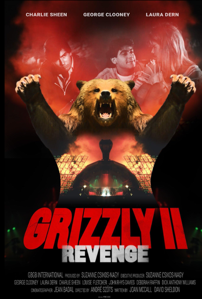 Charlie Sheen, George Clooney and Laura Dern in Grizzly II: Revenger