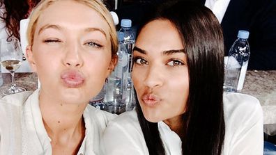 <i>Sports Illustrated</i>'s Gigi Hadid had a pout-off with Aussie model Shanina Shaik at the US Open.<br/><br/>Gigi, 19, and Shanina, 23, have more than just beauty in common. Gigi used to date Aussie Cody Simpson, who's BFFs with Justin Bieber. Shanina partied on Bieber's yacht in Ibiza earlier this month. Small world!<br/><br/>@gigihadid: With this beauty @gigihadid at the @usopen @imgmodels - So good to hang with this mega babe @shaninamshaik at the US Open opening night tonight. Thanks for having us @emirates @eli_miz xx @imgmodels.<br/><br/>Keep scrolling for our fave A-list Insta-braggers...
