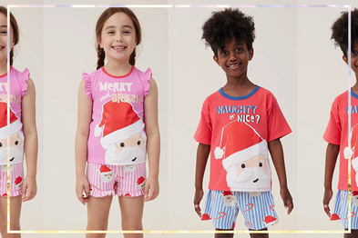 9PR: Cotton On Kids Naughty or Nice Santa and Merry and Bright Santa Pyjama Sets  