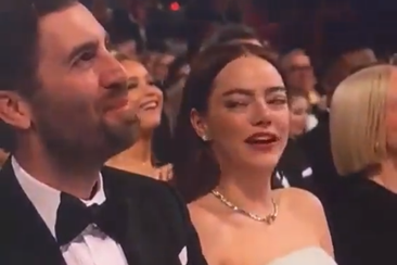 Emma Stone seemed to be badmouthing Kimmel during a split-second moment.