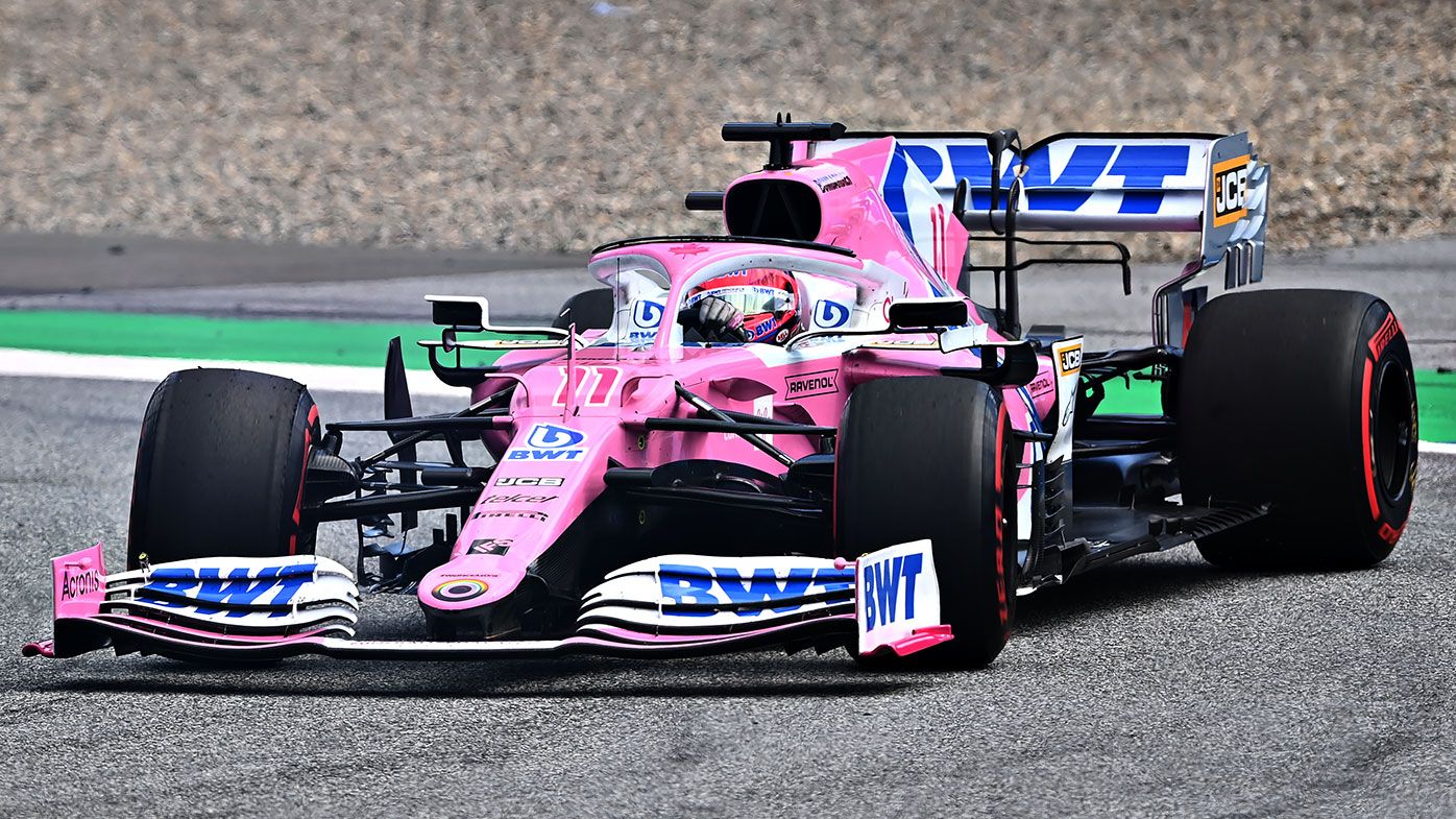 Sergio Perez in the Racing Point.