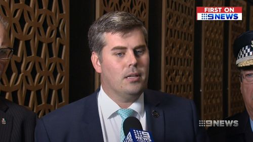 Police Minister Mark Ryan said his colleagues "effectively saved his life". Picture: 9NEWS