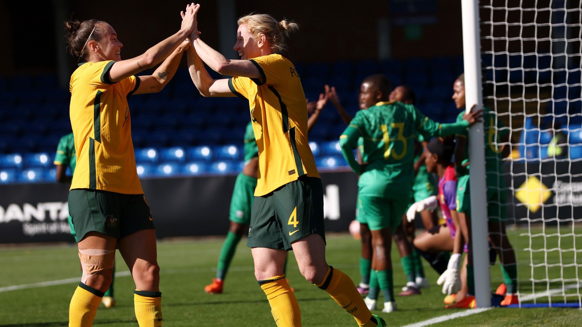 Matildas claim big win over South Africa for first victory in six months