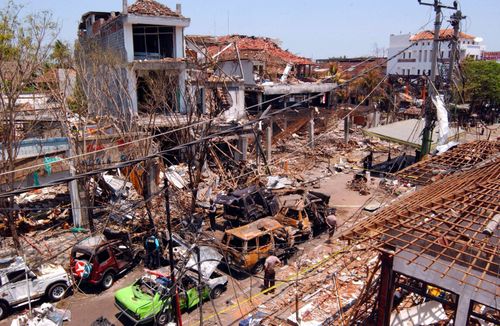 The Bali bomb site in Kuta