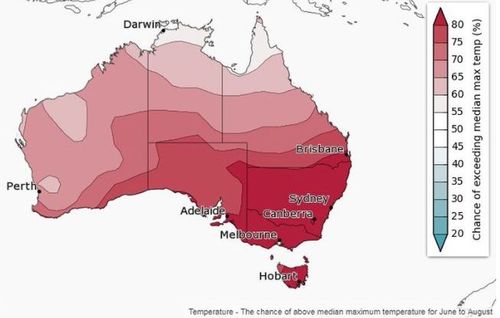 Australia is mostly in for warmer than average temperatures this winter. Picture: Weatherzone