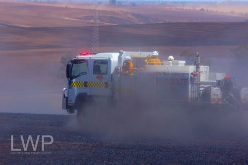 CFS firefighters on the scene. (Image courtesy of Levi Williams)