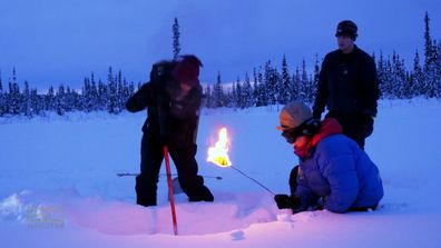 Sarah Abo Alaska melting permafrost spear drop