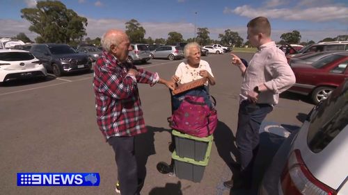 Isabella Bafunno, her 59-year-old daughter, and her 92-year-old brother Peter Palmieri endured a long, anxious wait after their home was ravaged by the bushfire.