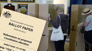 Voters casting their ballots.