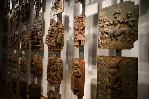 The Benin Bronzes in the British Museum.