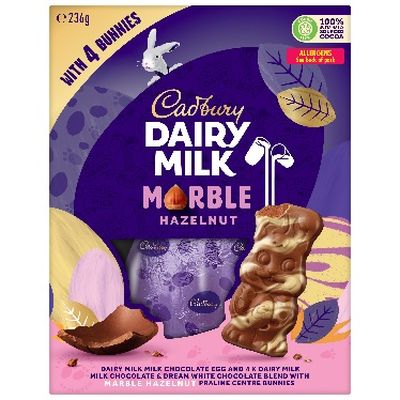 Cadbury's new 'Bunnies Gift Box' range: Marble Hazelnut edition