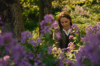 Prince William and Catherine, the Prince and Princess of Wales, in the first video titled Spring, as part of Kate's new video series Mother Nature.