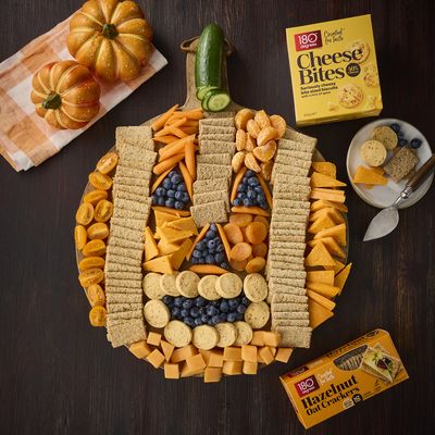 180 Degrees Halloween Pumpkin Snack Board