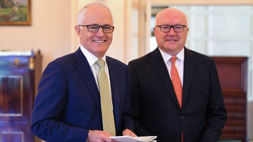 Prime Minister Malcolm Turnbull and Attorney-General George Brandis. (AAP)