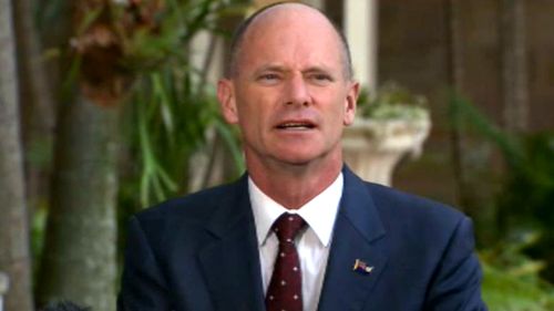 Queensland premier Campbell Newman on the campaign trail.