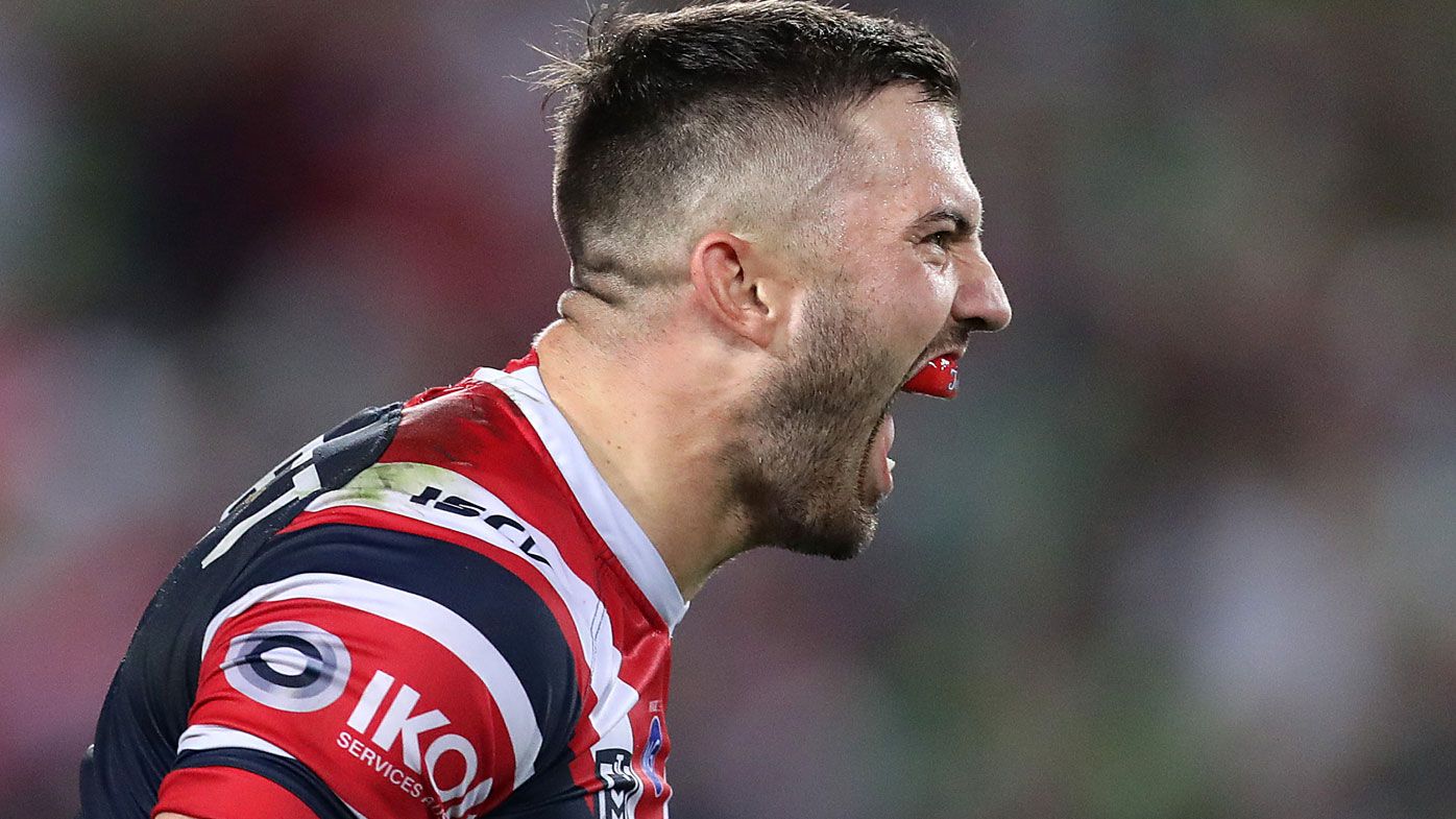 James Tedesco of the Roosters is widely considered the best player currently in rugby league. (Getty)