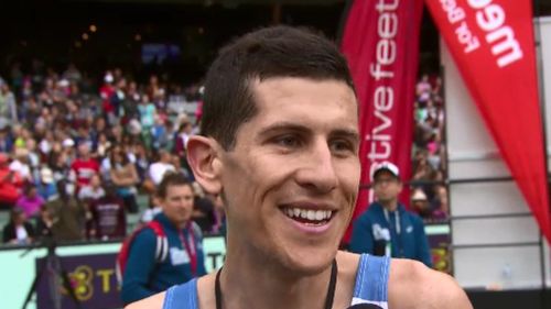 Thomas Do Canto was the first to cross the finish line. (9NEWS)