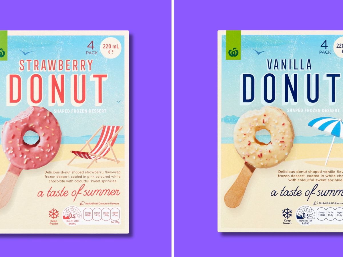 Woolworths launches delicious donut-shaped ice creams for $6 a pop