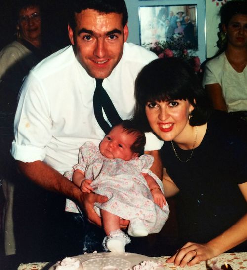 Paul and Pauline Field with baby Bernadette. 