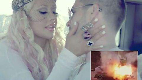 Christina Aguilera pashes and kills fake Adam Levine in new video