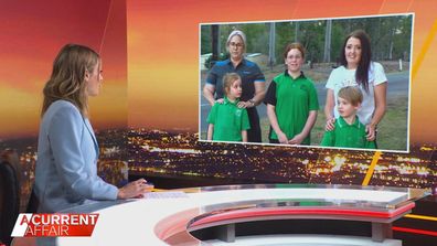 Queensland mums, Gemma and Katie, with their children Ellie, Emily and Bobby spoke to A Current Affair host Ally Langdon.