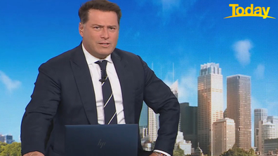 Karl Stefanovic praised Britney Higgins for going public with the allegations.