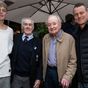 Lleyton Hewitt and son rub shoulders with Aussie tennis legends