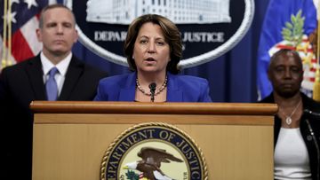 Deputy U.S. Attorney General Lisa Monaco announces the recovery of millions of dollars worth of cryptocurrency from the Colonial Pipeline Co. ransomware attacks as she speaks during a news conference with FBI Deputy Director Paul Abbate and Acting U.S. Attorney for the Northern District of California Stephanie Hinds at the Justice Department in Washington, U.S., June 7, 2021. REUTERS/Jonathan Ernst/Pool??