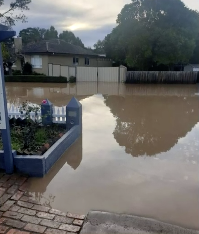 The water rose within three minutes.