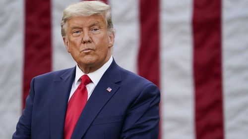 President Donald Trump listens during an event on Operation Warp Speed in the Rose Garden of the White House in Washington. (Photo: November 13, 2020)