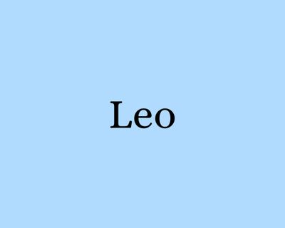 3. Leo