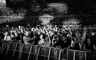 Oasis first reunion concert in Cardiff, Liam Gallagher and Noel Gallagher