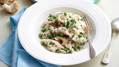 Recipe: <a href="http://kitchen.nine.com.au/2016/05/16/14/35/spring-risotto" target="_top">Spring risotto</a>
