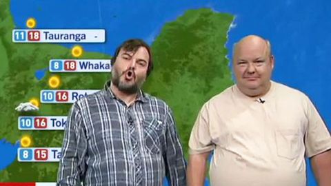 Watch: Tenacious D takes over NZ weather report