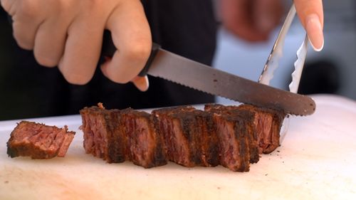 3D-printed steak
