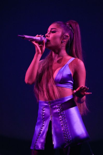 Ariana Grande performs in London on August 17