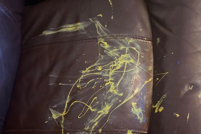 cleaning advice nail polish on a leather couch