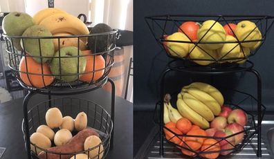 Kmart hack for fruit bowls and fruit stands