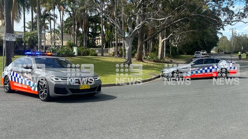 Opération de police à Port Macquarie, Nouvelle-Galles du Sud.